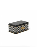 Evle Dikdörtgen Kutu, 115x190x80 mm, 1,6 lt, Checkers Black_Swt Home
