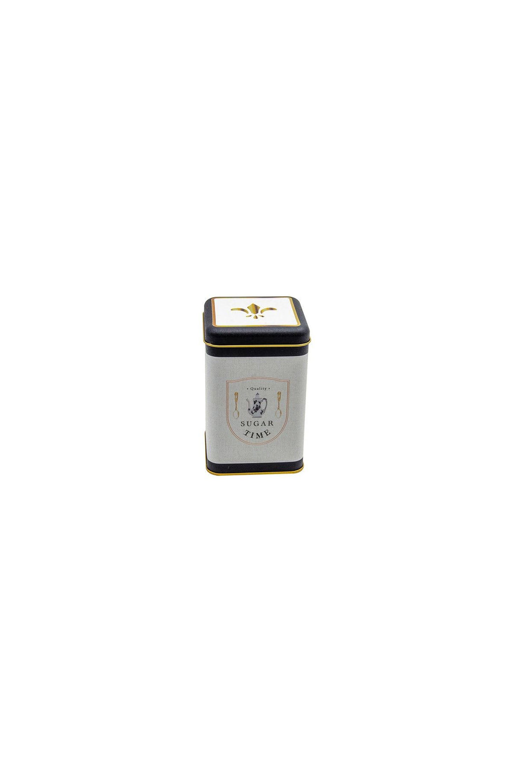 Er022-6f Azura Sugar Desenli Kare Metal Saklama Kabı 11x11 Cm