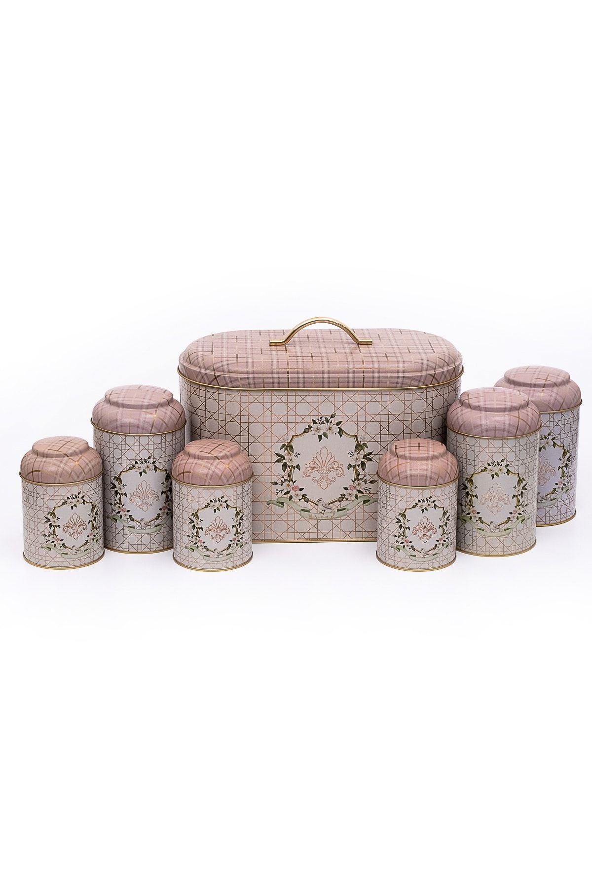 Erb01u7 Oval Ekmek Kutusu 7 Li Set, Rosy