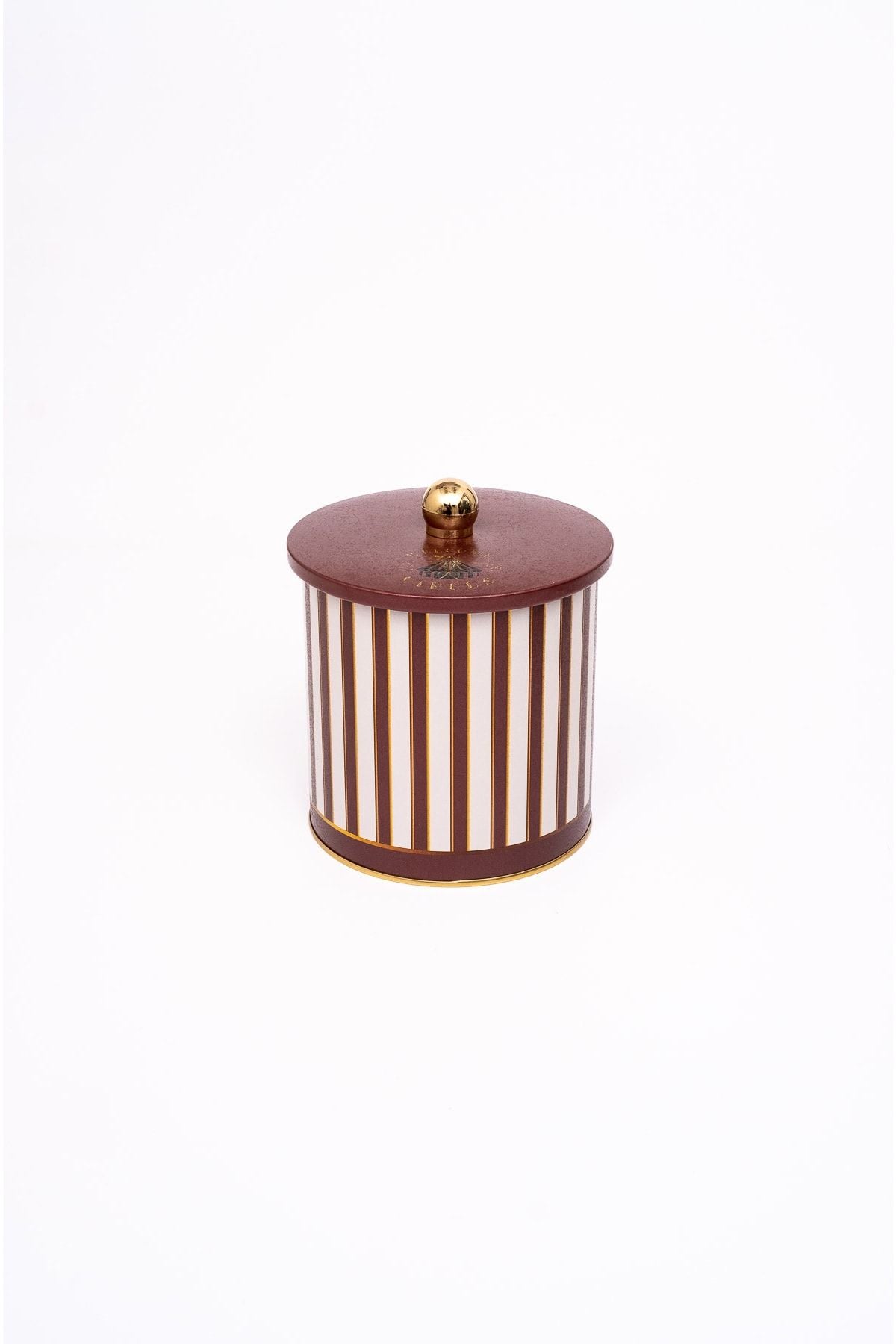 Circus Desenli Yuvarlak Metal Saklama Kabı, Erzak Saklama Kabı 14 Cm X 15 Cm Er143-1f