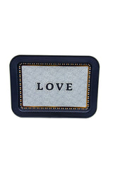 Ee169-1e Mosaic Love Desenli Dikdörtgen Tepsi 32x43 Cm