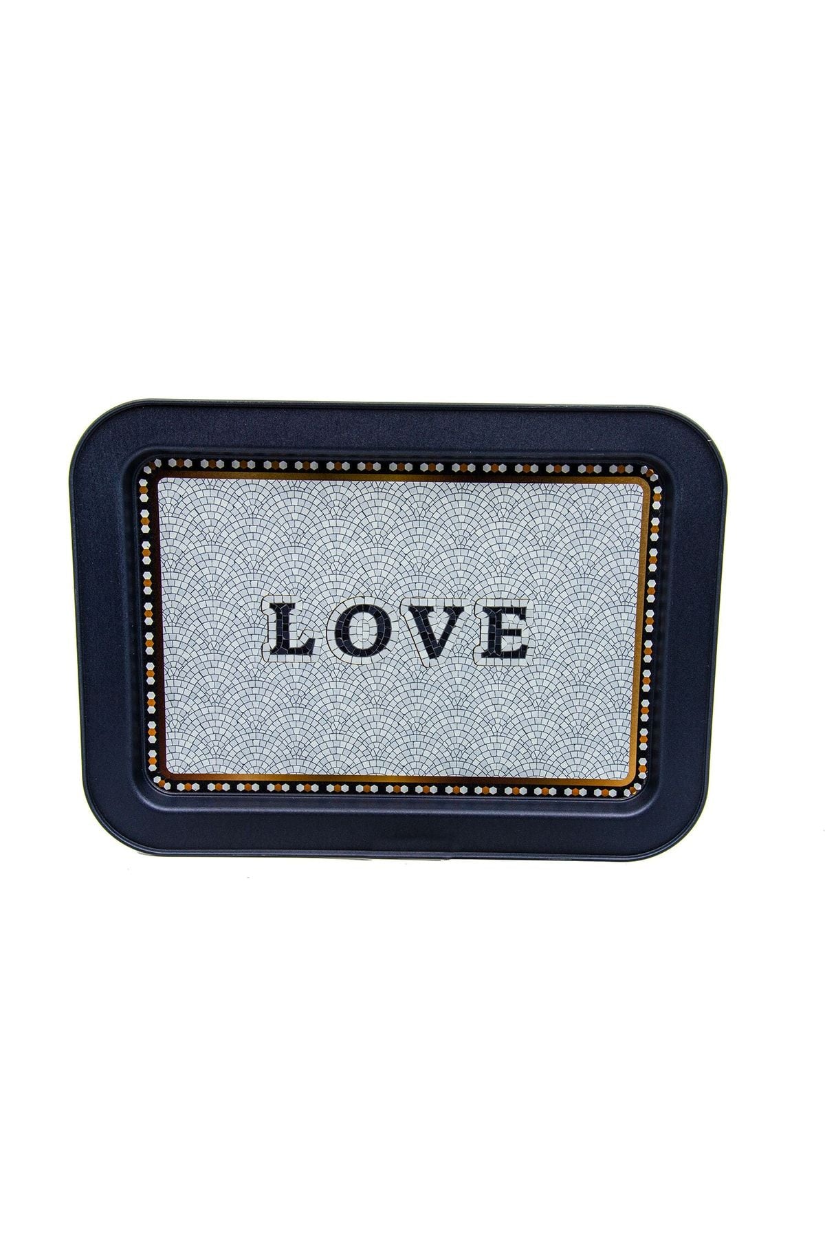 Ee169-1e Mosaic Love Desenli Dikdörtgen Tepsi 32x43 Cm