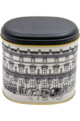 Er004-t9 City Desenli Oval Metal Saklama Kabı 11x15 Cm