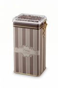 Evle Er053-1f Circus Cream Desenli Dikdörtgen Metal Saklama Kabı 8x10 Cm