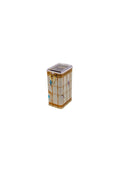 Evle Dikdörtgen Kutu, 75x100x170 mm, Şeffaf Kilitli Kapak, 1,1 lt, Botanica Yellow