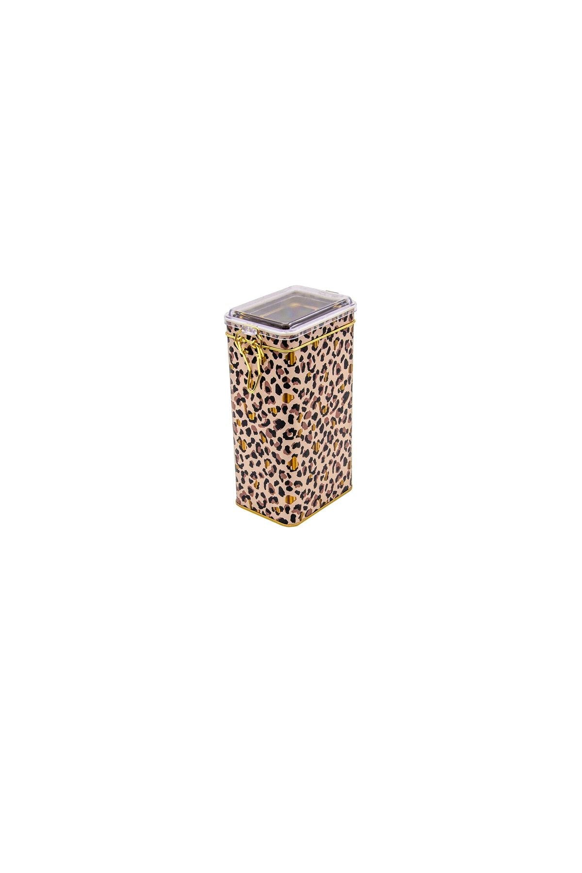 Evle Er053-1f Circus Cream Desenli Dikdörtgen Metal Saklama Kabı 8x10 Cm