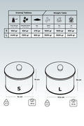 Evle Ø175x180, Ø140x150 Topuz Kulplu 2 li Set, City