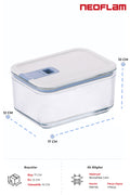 Neoflam D-NEOPST110 Neoflam Perfect Seal Derin Cam Saklama Kabı 1100Ml