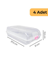 Decobella Bay Ayakkabı Koruma Kutusu, 4'lü Set