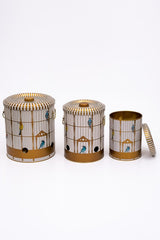 Patates Soğan Sarımsak Saklama Kabı 3 lü Set, Bird Cage