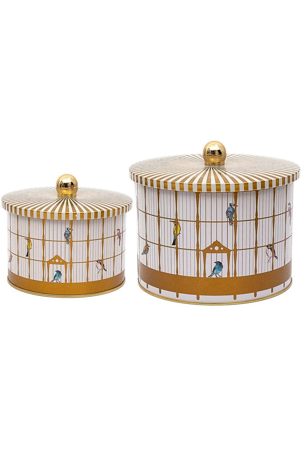 Ø175x130, Ø140x100 Topuz Kulplu 2 li Set, Bird Cage