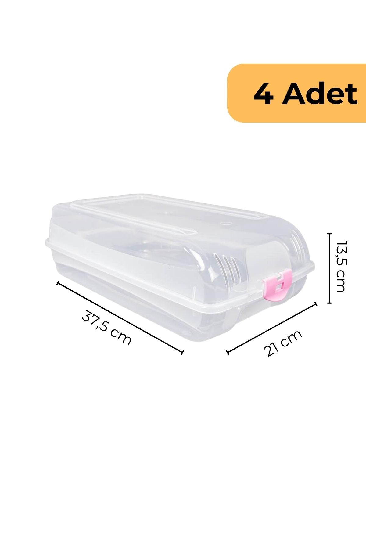 Evle Bay Ayakkabı Koruma Kutusu, 4'lü Set