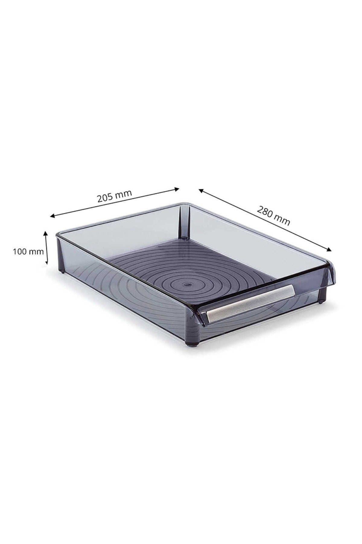 Primanova M-E27-50-25 Düzenleyici Raf Ps 205*280*50 Mm Şeffaf Siyah