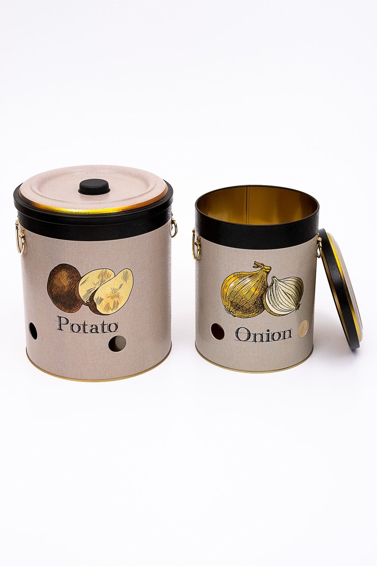 Patates Soğan Saklama Kabı 2 li Set, Azura