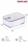 Neoflam D-NEOPST160 Neoflam Perfect Seal Derin Cam Saklama Kabı 1600Ml