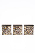 Evle Dikdörtgen Saklama Kabı 80x120 3 lü Set, Leo