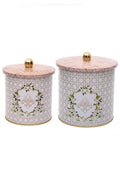 Evle Ø175x180, Ø140x150 Topuz Kulplu 2 li Set, Rosy