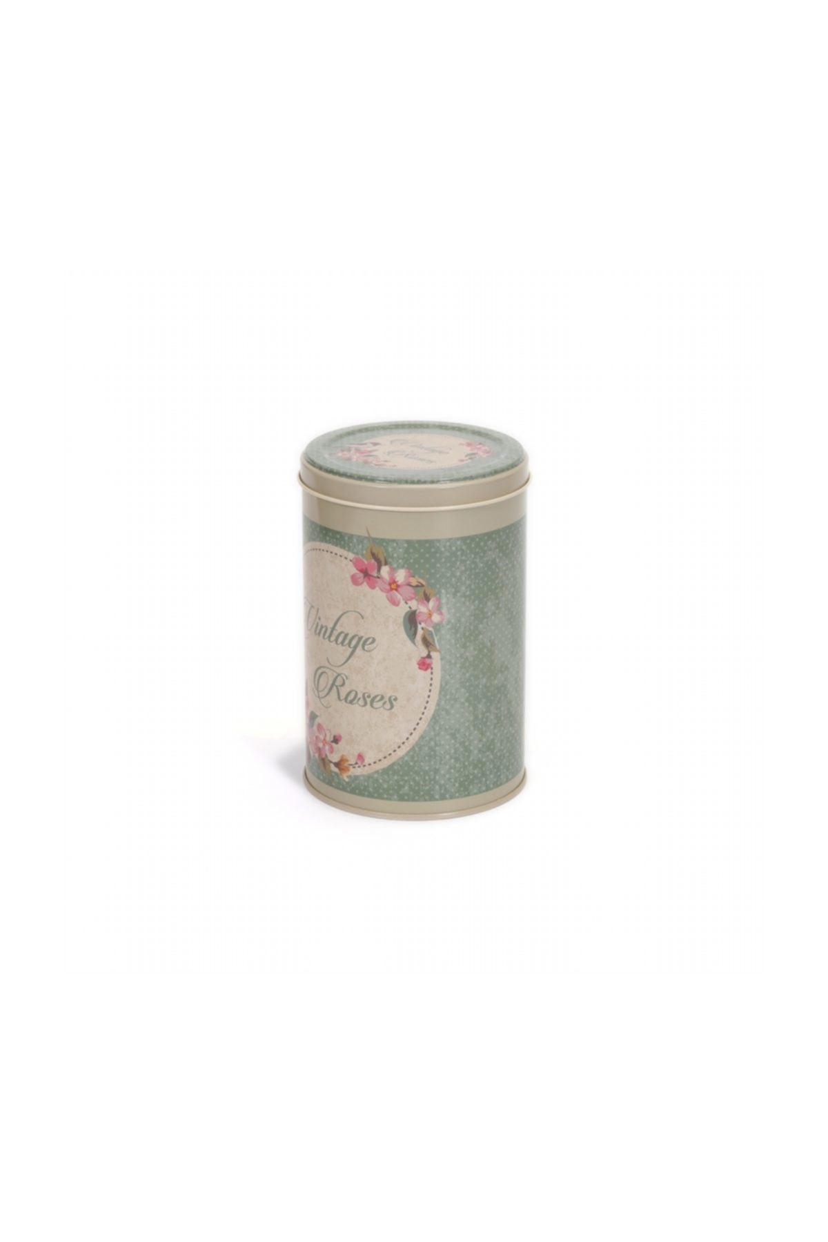 Evle Yuvarlak Kutu, Ø105x150 mm, 1,1 lt, SN_Vintage Flowers