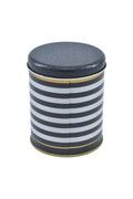 Evle Yuvarlak Kutu, Ø90x110 mm, 0,6 lt, Checkers Blue_Swt Home