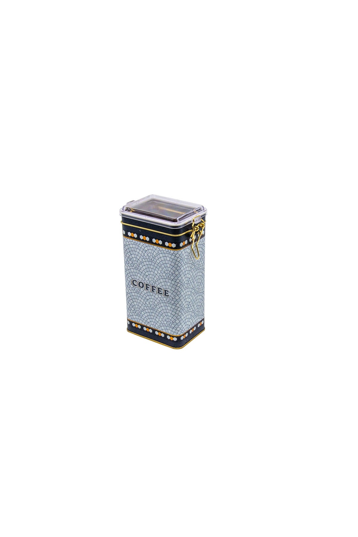 Evle Er053-1f Circus Cream Desenli Dikdörtgen Metal Saklama Kabı 8x10 Cm