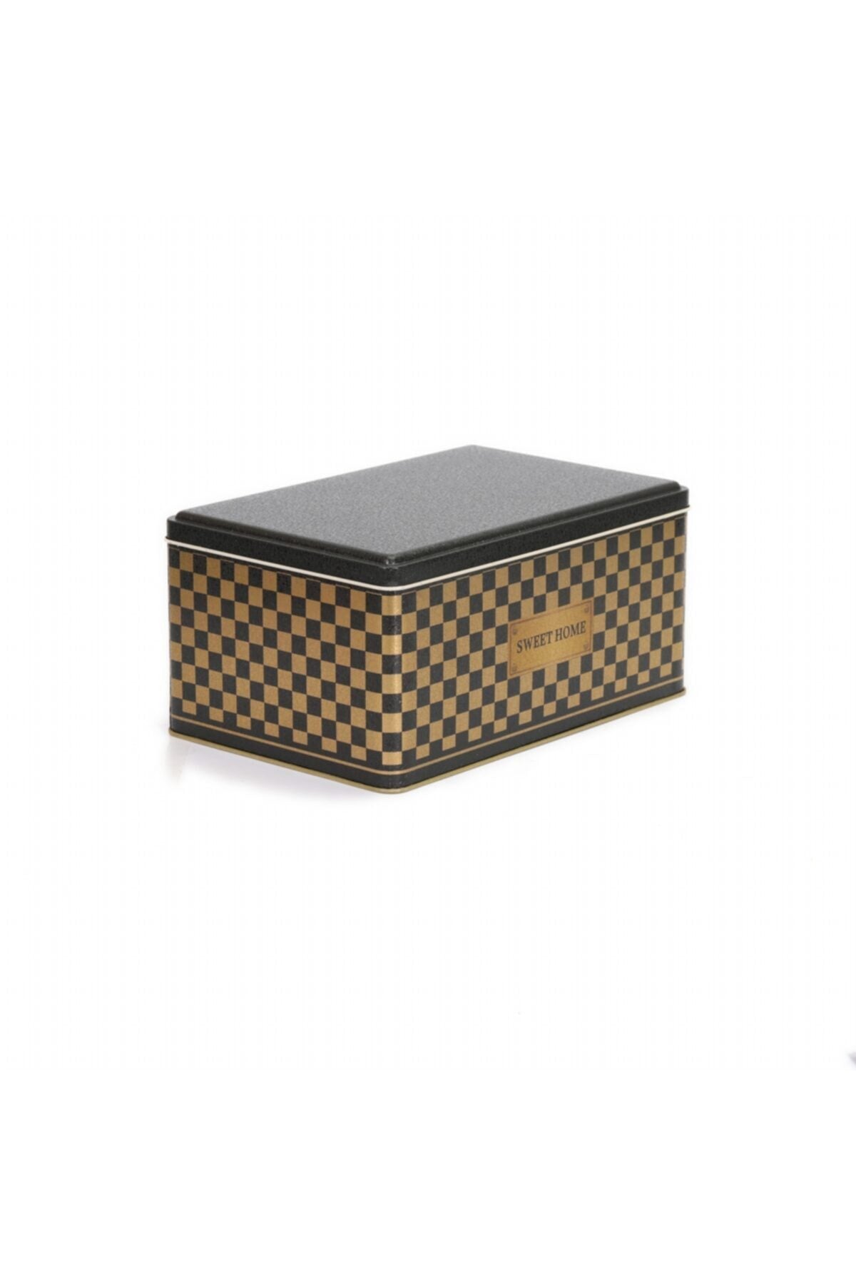 Evle Dikdörtgen Kutu, 170x260x120 mm, 5,1 lt, Checkers Black_Swt Home