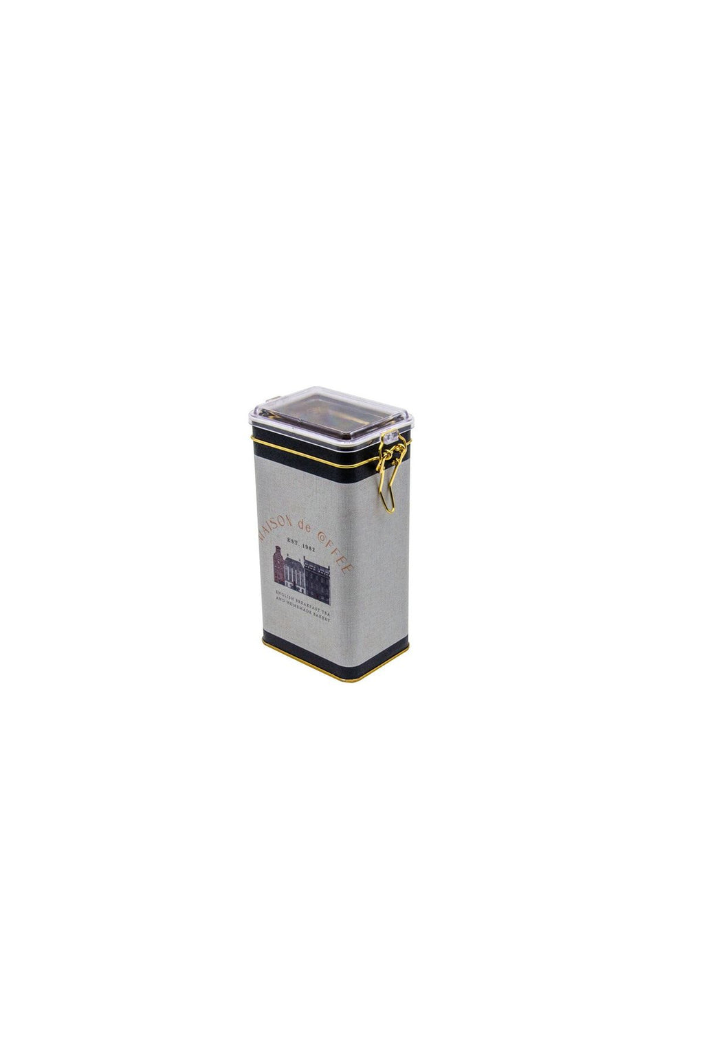 Er053-7f Azura Coffee Desenli Dikdörtgen Metal Saklama Kabı 8x10 Cm