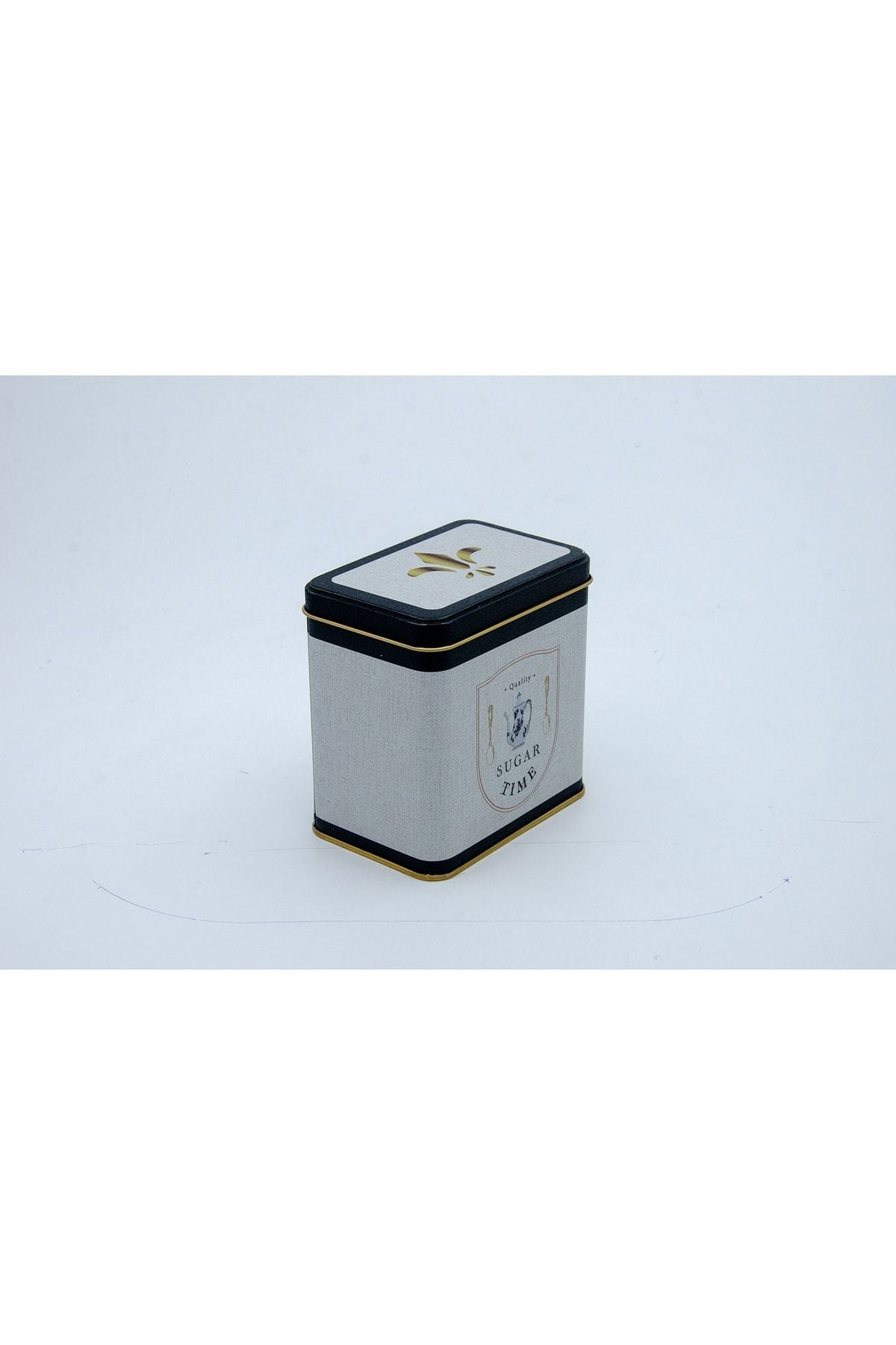 Er205-6f Azura Sugar Desenli Kare Metal Saklama Kabı 8 X 12 Cm