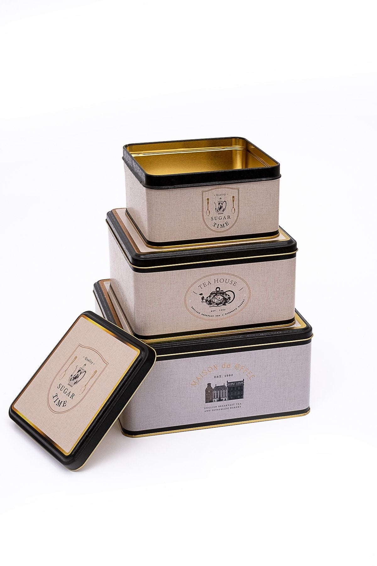 Azura Desenli Metal Saklama Kabı, Organizer Kutu, Makyaj Organizeri Erb13v3