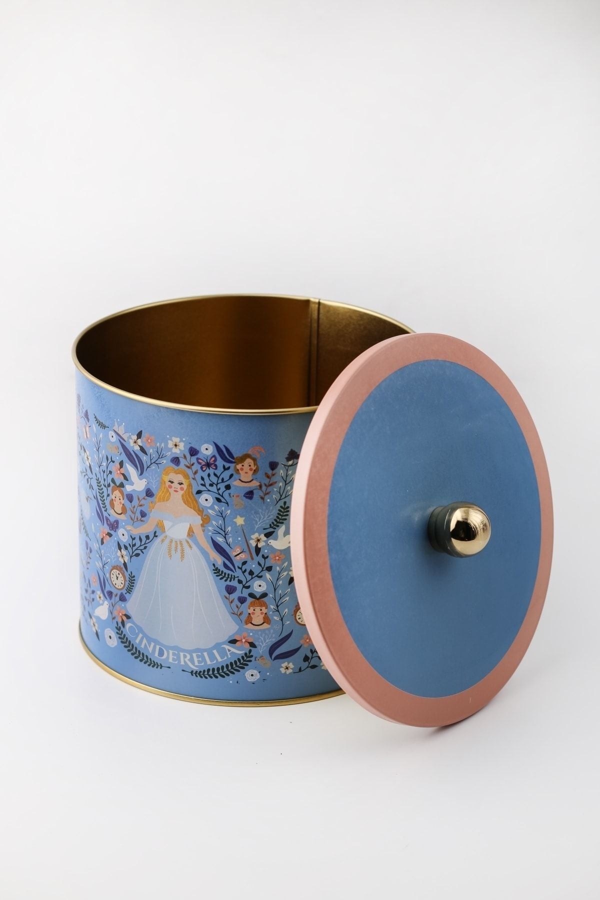 Tales Desenli Erzak Saklama Kabı - Metal Saklama Kabı 17,5 Cm X 15,5 Cm Er146-u9