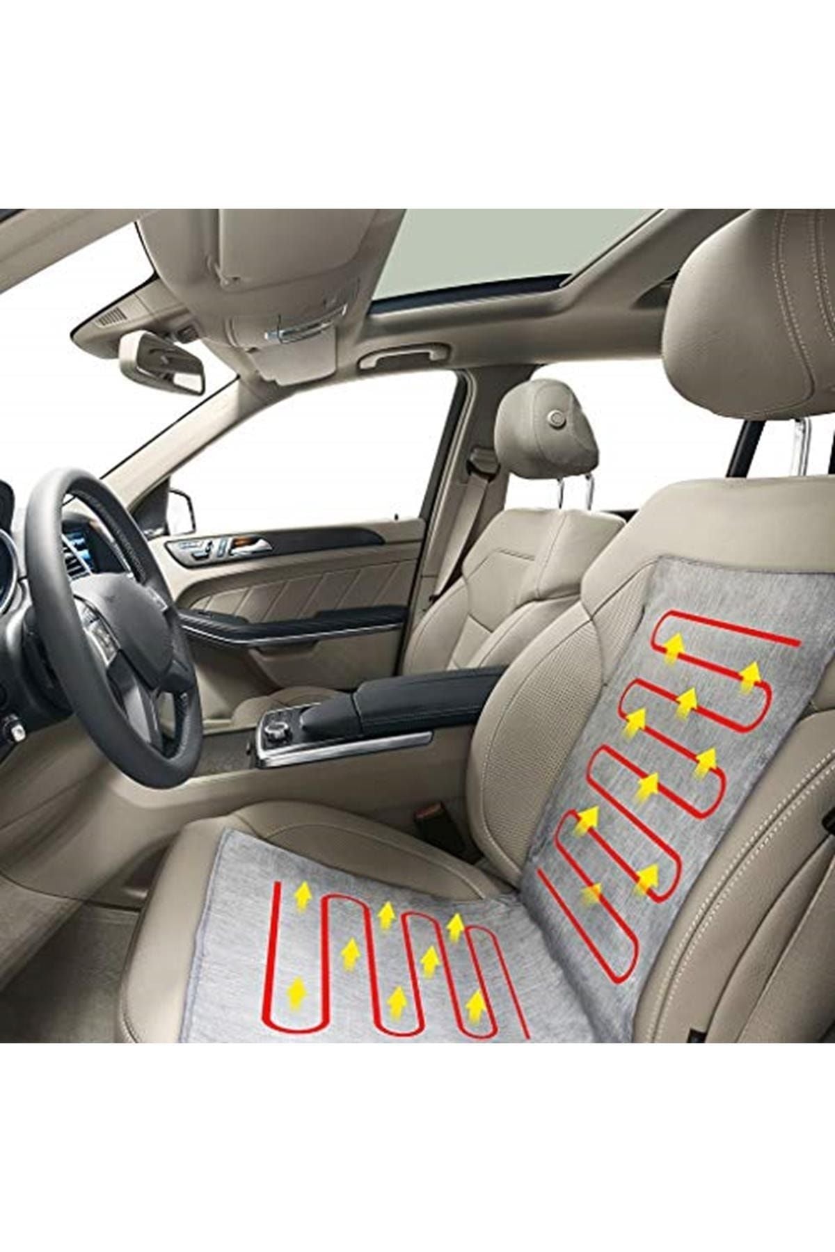 Sırtlı Dijital Kumandalı Oto Isıtıcı Elektrikli Otomobil Minderi Electric Heating Pad