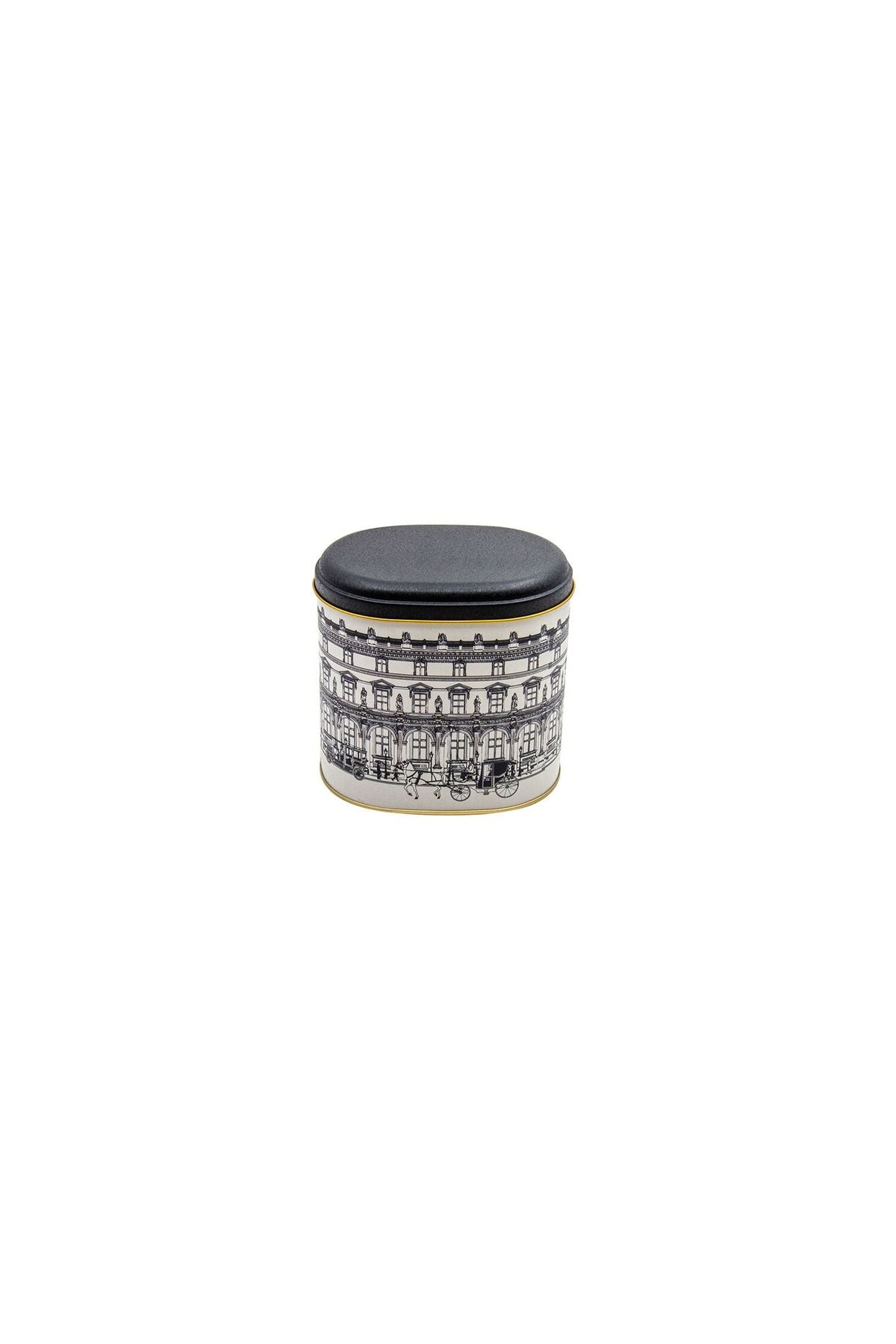 Er004-t9 City Desenli Oval Metal Saklama Kabı 11x15 Cm