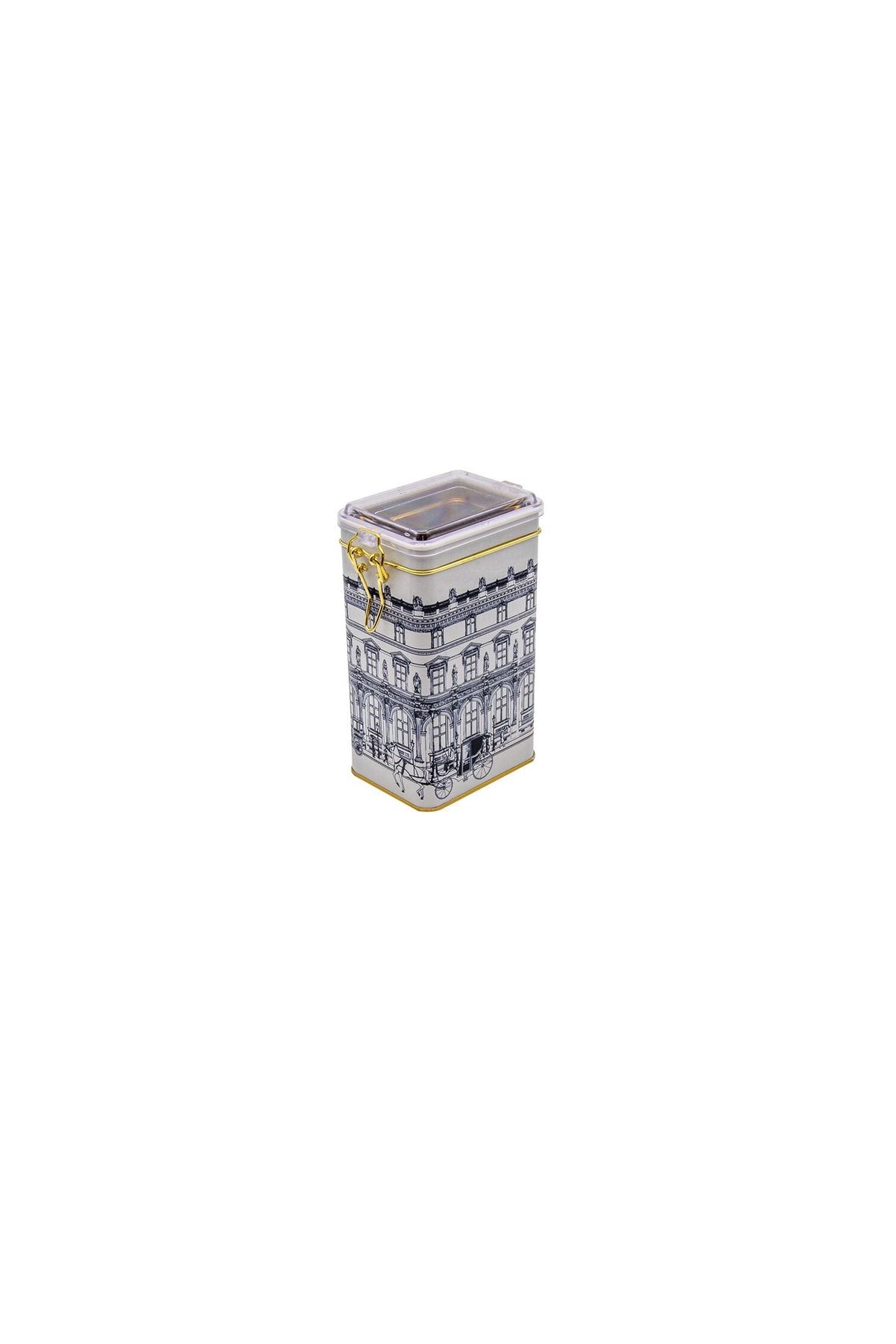 Er048-t9 City Desenli Dikdörtgen Metal Saklama Kabı 8x10 Cm