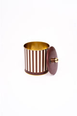 Circus Desenli Yuvarlak Metal Saklama Kabı, Erzak Saklama Kabı 14 Cm X 15 Cm Er143-1f