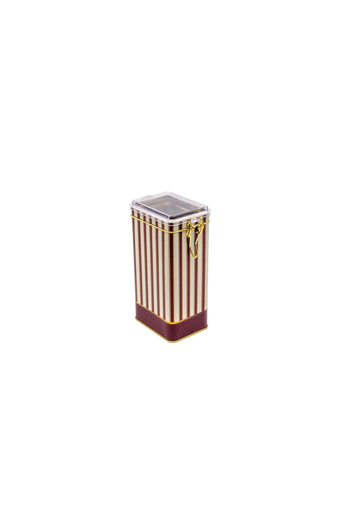 Er053-1f Circus Cream Desenli Dikdörtgen Metal Saklama Kabı 8x10 Cm