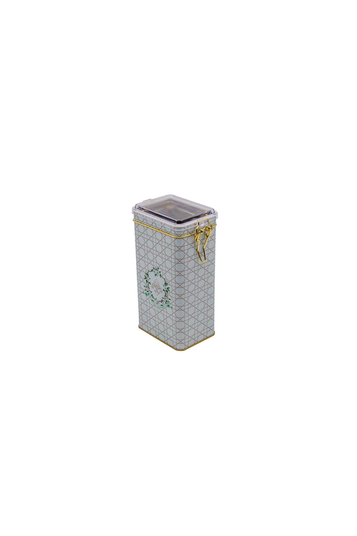 Er053-u7 Rosy Desenli Dikdörtgen Metal Saklama Kabı 8x10 Cm