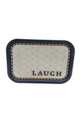 Mosaic Desenli Metal Tepsi - Çay Kahve Tepsisi - Sunum Tepsisi 28 Cm X 40 Cm Ee164-9b