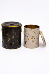 Terrazo Metal Patates Soğan Kovası - 2'li Set, En Çok Tercih Edilen Sebzelik