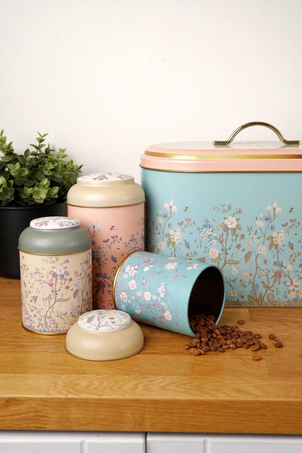 Evle Oval Ekmek Kutusu 7 li Set, Botanica