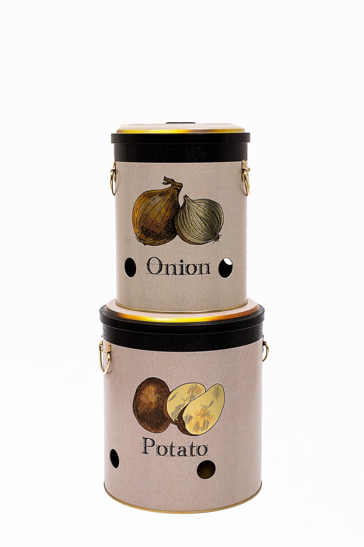 Patates Soğan Saklama Kabı 2 li Set, Azura