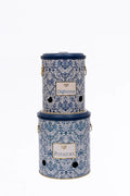 Evle Patates Soğan Saklama Kabı 2 li Set, Azulejos