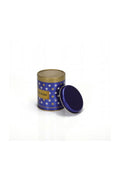 Evle Yuvarlak Kutu, Ø90x110 mm, 0,6 lt, Checkers Blue_Swt Home