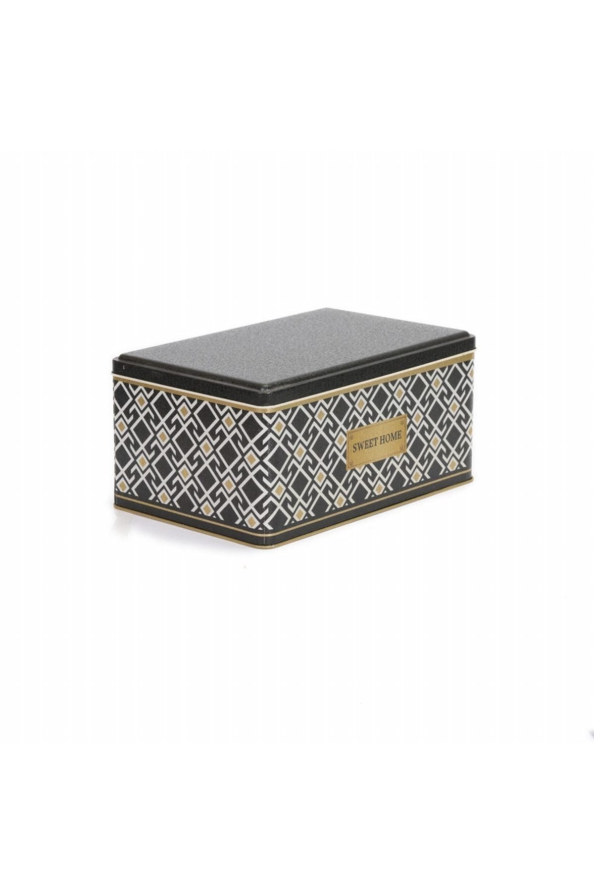 Evle Dikdörtgen Kutu, 170x260x120 mm, 5,1 lt, Checkers Black_Swt Home