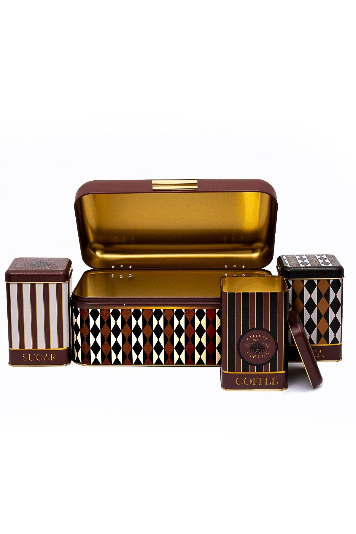 Erb08t8 Menteşeli Ekmek Kutusu 4 Lü Set, Circus
