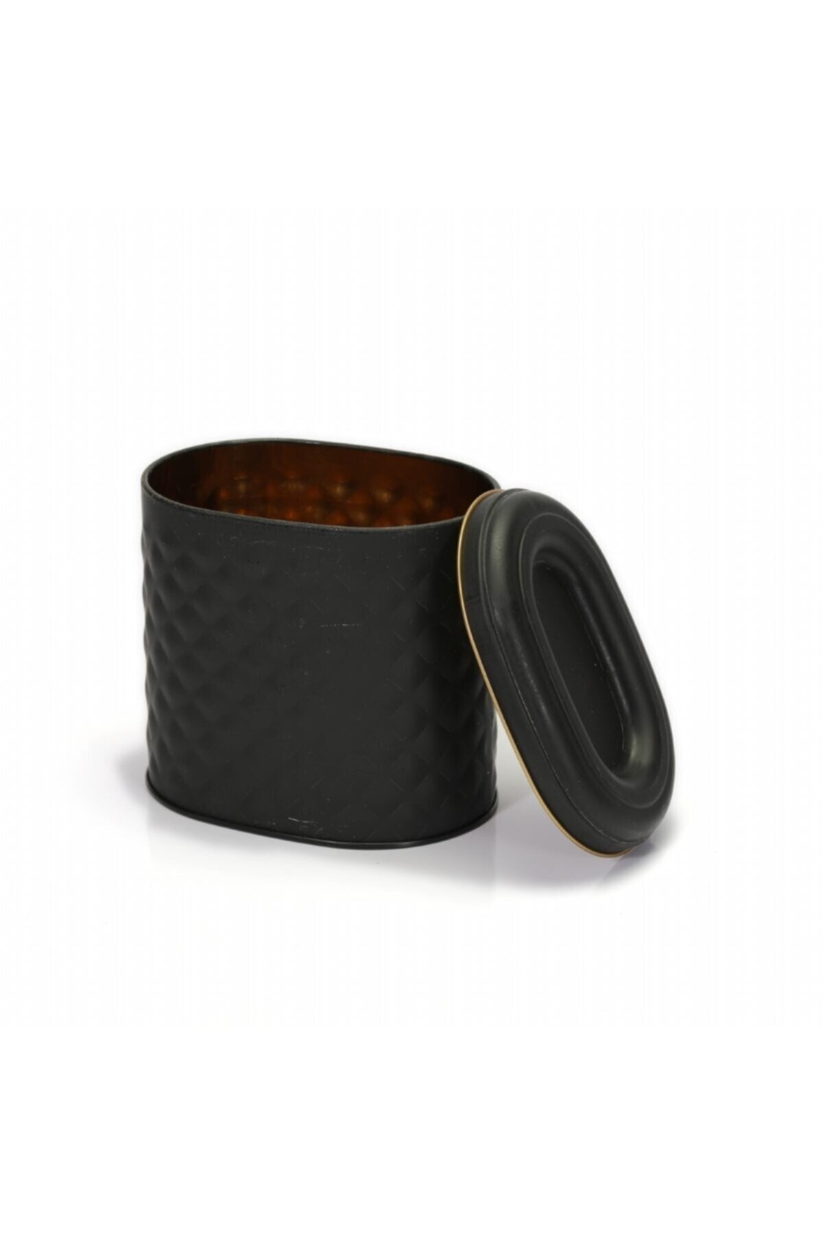 Evle Oval Küçük Kutu, 140x120x130 mm, 1,4 lt, Flat Black