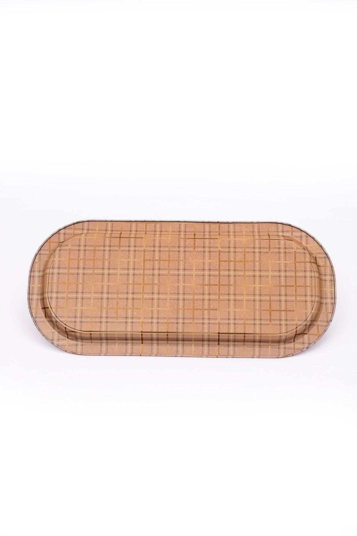 Ee168-u7 Rosy Desenli Oval Tepsi 16x35 Cm