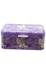 Ef061-28 Flower Purple Desenli Ekmeklik 9 Lt