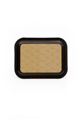 Mosaic Desenli Metal Tepsi - Çay Kahve Tepsisi - Sunum Tepsisi 23 Cm X 31 Cm Ee161-9d