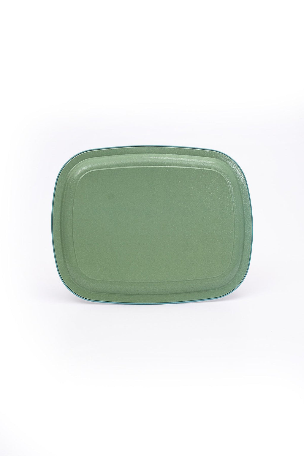 Ee171-9f Botanica Blue Desenli Oval Tepsi 24x31 Cm
