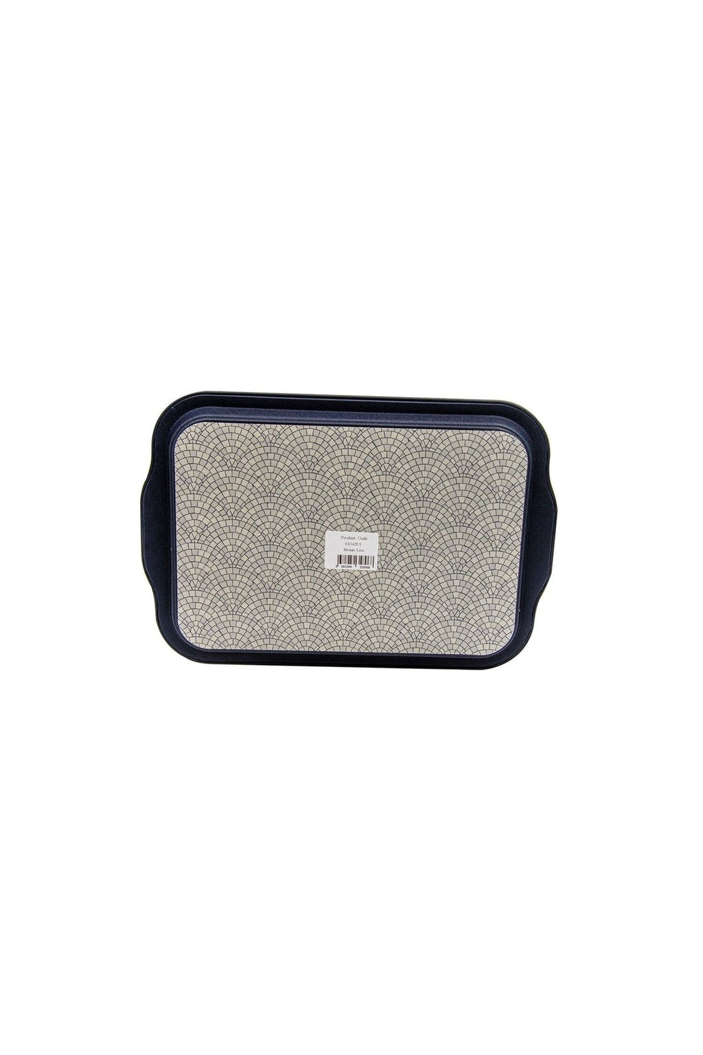 Mosaic Desenli Metal Tepsi - Çay Kahve Tepsisi - Sunum Tepsisi 21 Cm X 31 Cm Ee162-u1