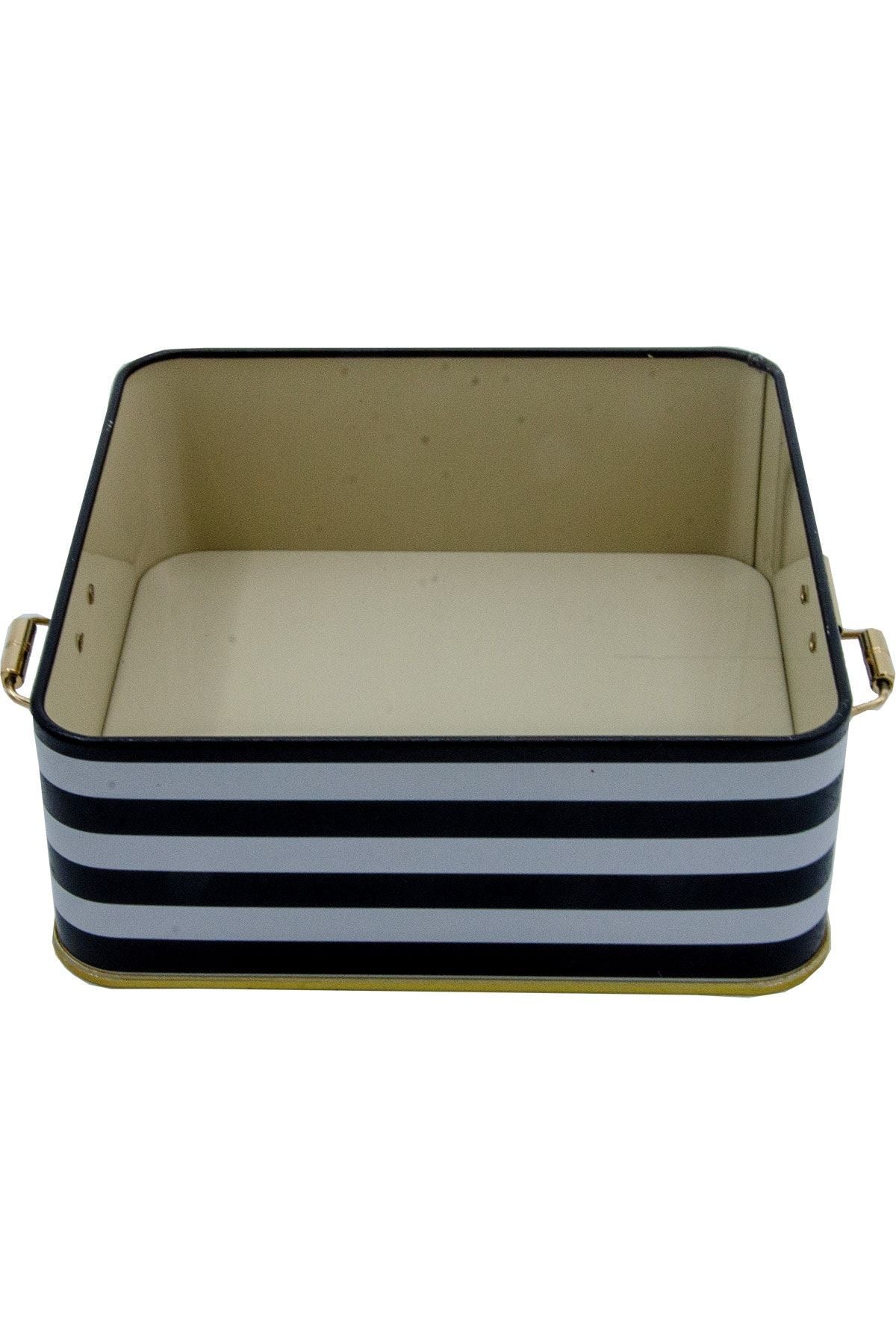 Evle Kare Kutu, 158x158x87 mm, Metal Kilitli Kapak, 1,9 lt, Flat Blue